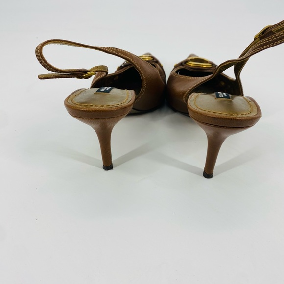 Dolce & Gabbana Slingback Buckle Heels Sz 36.5/6.5 - Picture 3 of 4
